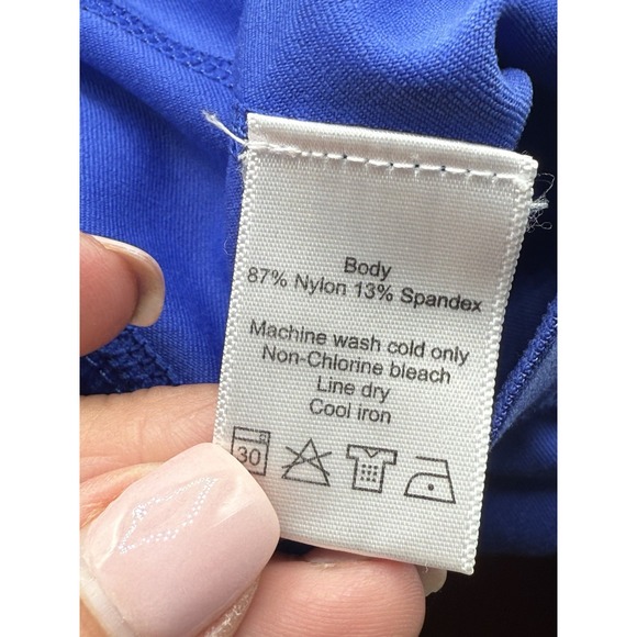 ALO COOLFIT Yoga Electric Blue Capri Leggings Medium Small‎ - Picture 10 of 11